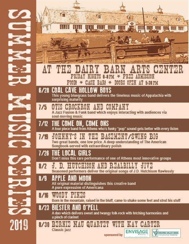 Dairy Barn Summer Music Series! - Come On Come Ons
